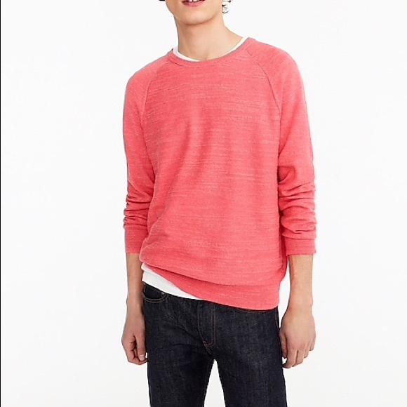 Jcrew Mens Red Rugged Cotton Sweater 